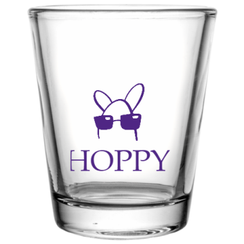 Easter Hoppy Custom Clear Shot Glasses- 1.75 Oz. Style 103974