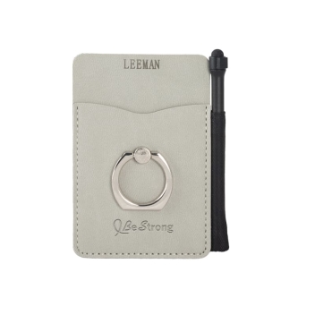 Leeman Tuscany™ Card Holder With Metal Ring Phone Stand And Stylus