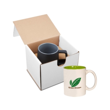 11oz Two Tone C-handle Mug In Mailer