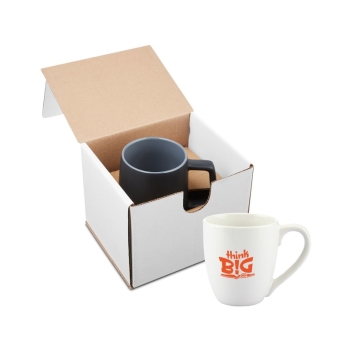 15oz Bistro Style Ceramic Mug Gift Set