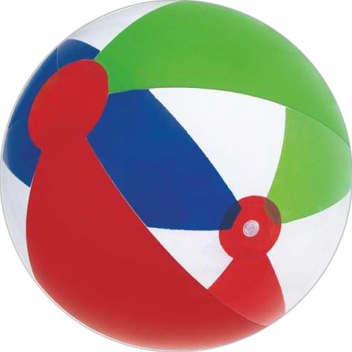 16" Inflatable Transparent Beach Ball