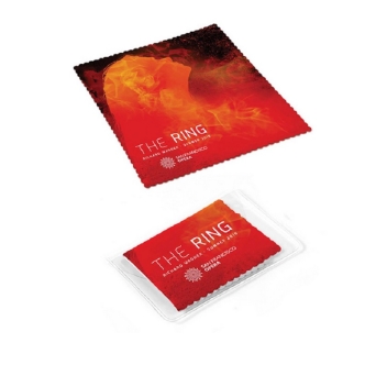 6 X 6 Inch Full Color Microfiber Cloth In Vinyl Pouch