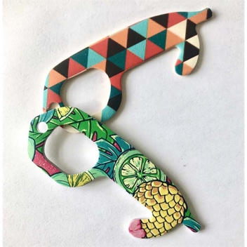 Non-touch Full Color Metal Door Opener Keys