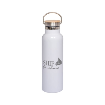 20oz Vacuum Bottle With Bamboo Lid