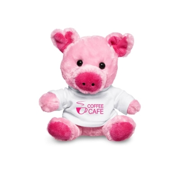 7" Plush Pig With T-shirt