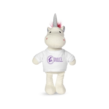 8.5" Plush Unicorn With T-shirt
