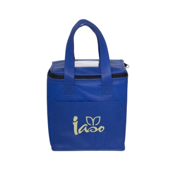 Non-woven Cubic Lunch Bag With Id Slot