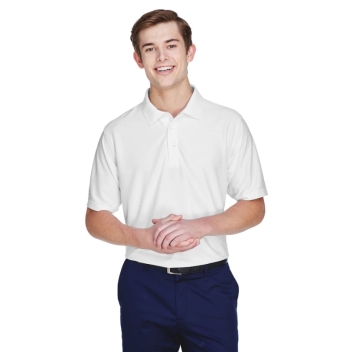 Ultraclub Men's Cool & Dry Elite Tonal Stripe Performance Polo