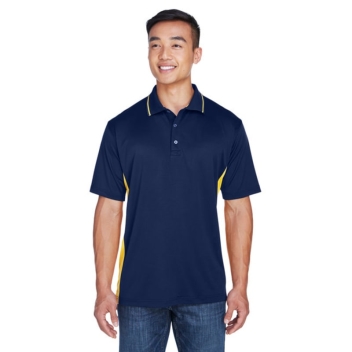 Ultraclub Mens Cool & Dry Sport Two-tone Polo