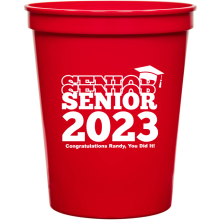 Personalized Senior Graduation Stadium Cups