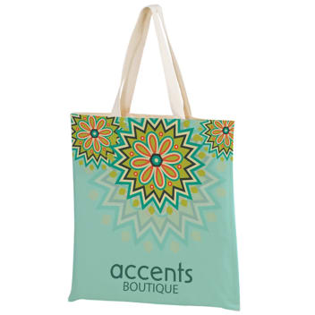 15 X 16 Inch Full Coverage Sublimated Cotton Tote Bags