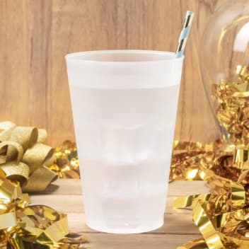 Blank 20oz Frosted Stadium Cups