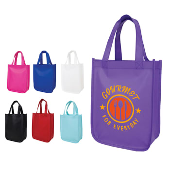 Full Color Cosmo Small Matte Laminated Tote Bags