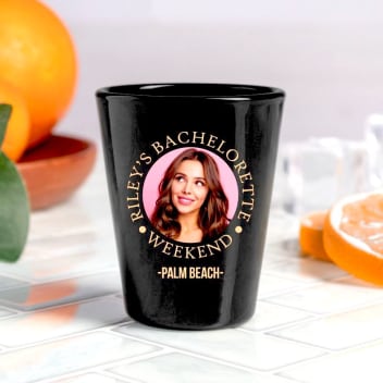 Personalized Black Shot Glasses- 1.75 Oz.