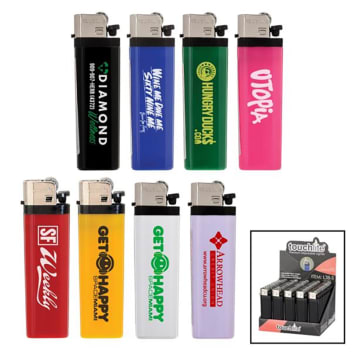 Solid Colored Standard Flint Cigarette Lighters
