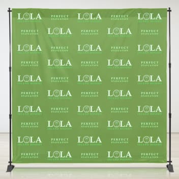 8ft X 8ft Step & Repeat Fabric Banner