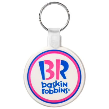 Circle Soft Plastic Keychains