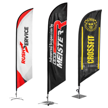 Custom 10' X 2' Medium Feather Flags