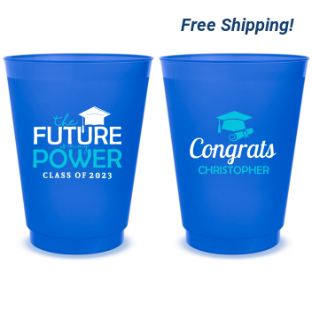 Custom Future Is In My Power Graduation 16oz Frosted Stadium Cups