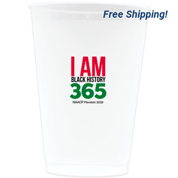 Personalized I Am Black History 16oz Frosted Stadium Cups