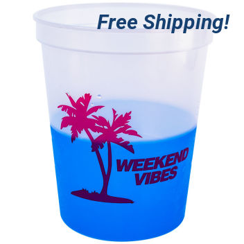 16oz Color Changing Stadium Cups
