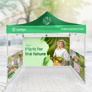 10ft X 10ft Full Color Pop Up Canopy Tents