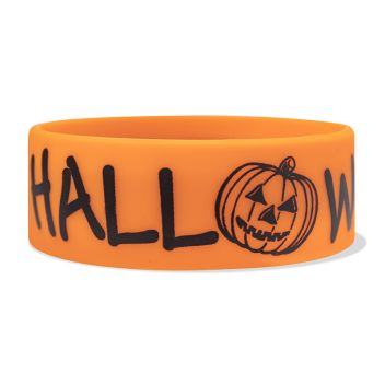 1 Inch Halloween Wristbands (pumpkin)