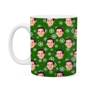 Custom Christmas Snowflake Mug