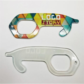 Non-touch Full Color Acrylic Door Opener Keys