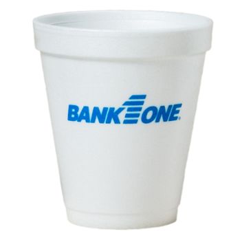 Tall White Styrofoam Coffee Cup - 8 Oz