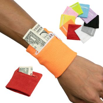Zipper Sports Wristband Wallet Pouch