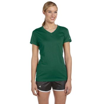 Russell Athletic Ladies Dri-power&reg; V-neck T-shirt