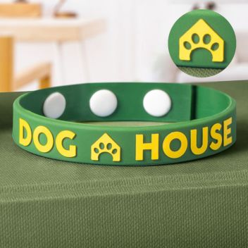 Embossed Printed Silicone Adjustable Wristbands
