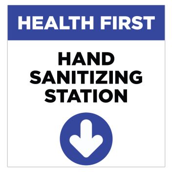 Hand Sanitizing Station Stickers