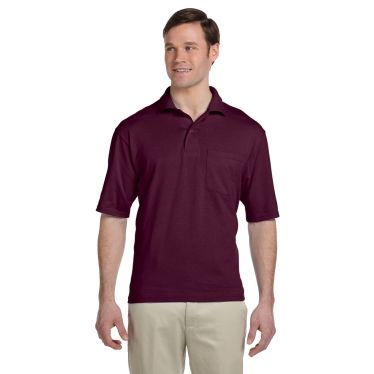 Jerzees 5.6 Oz., 50/50 Jersey Pocket Polo With SpotShield&amp;trade;
