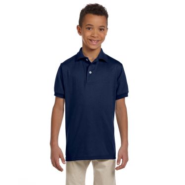 Jerzees Youth 5.6 oz., 50/50 Jersey Polo with SpotShield&amp;trade;