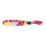 Custom Woven Cloth Wristbands with Split One - Way Secure Locking - 