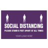 Social Distancing Rectangle Floor Stickers - 