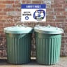 Safe PPE Disposal Stickers - 6 Feet Apart