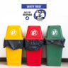 Safe PPE Disposal Stickers - 6ft Social Distancing