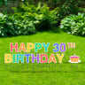 02_Pre-Packaged Happy 30th Birthday Yard Letters - Birthday