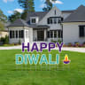 Pre-Packaged Happy Diwali Yard Letters - Happy Diwali
