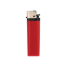 Solid Colored Standard Flint Cigarette Lighters - Red - Custom Lighters