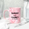 11oz Marble Coffee Mugs - Pink - Cups