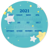 Mouse Pad Calendar 2021 #124550 - Imprint Mouse Pads