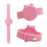 04 Adjustable Hand Sanitizer Dispenser Silicone Wristbands_Pink - 