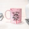 11oz Marble Coffee Mugs - Pink - Coffee Cup