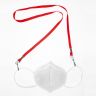 Disposable Face Mask With Red Lanyard - Face Masks