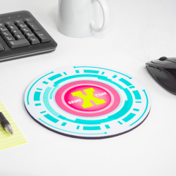 Custom Fluorescent Neon Custom Printed Round Mouse Pads