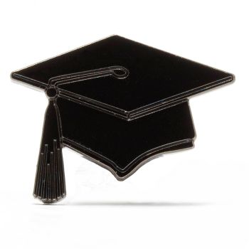 Graduation Cap Stock Lapel Pins